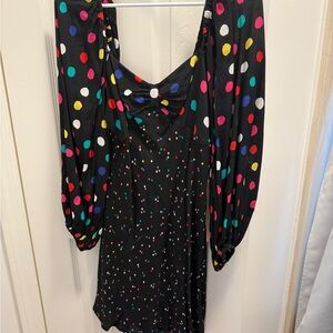 Colorful Polka Dot Dress